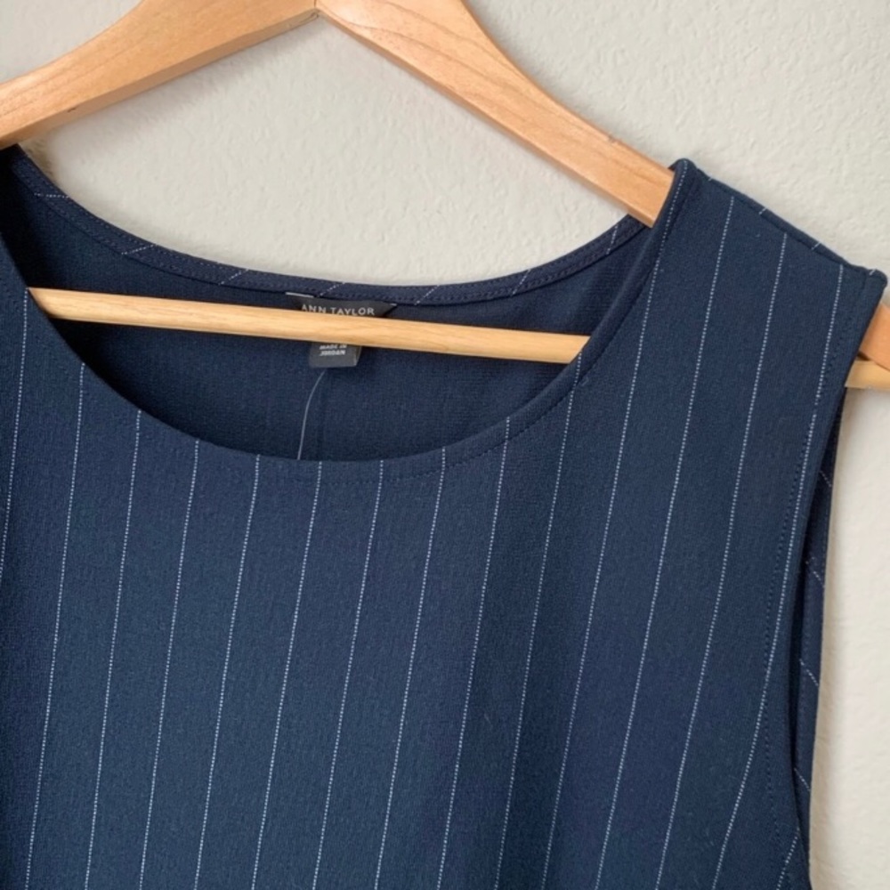 FINAL SALE: Ann Taylor Navy Peplum Top